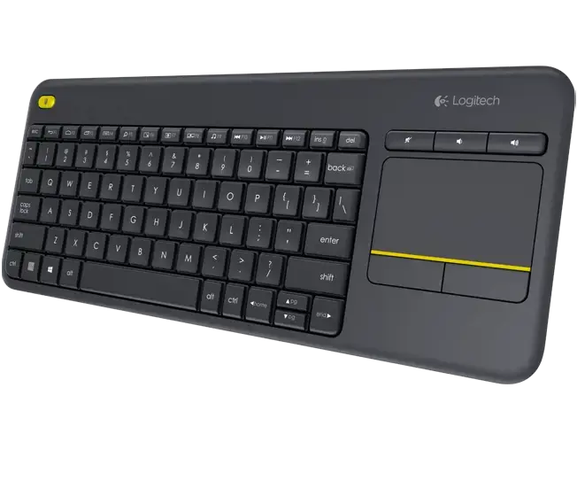 LOGITECH belaidė jutiklinė klaviatūra K400 Plus - INT BLACK