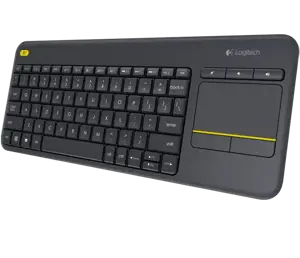 LOGITECH belaidė jutiklinė klaviatūra K400 Plus - INT BLACK
