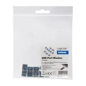 LOGILINK AU0046 LOGILINK - USB prievadų blokatorius (10x užraktai)