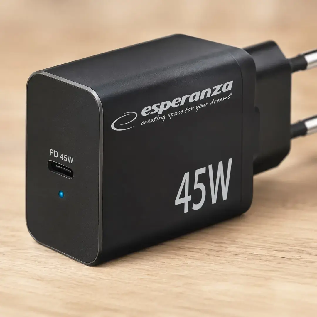 Esperanza EZC108K mains charger 45W Black