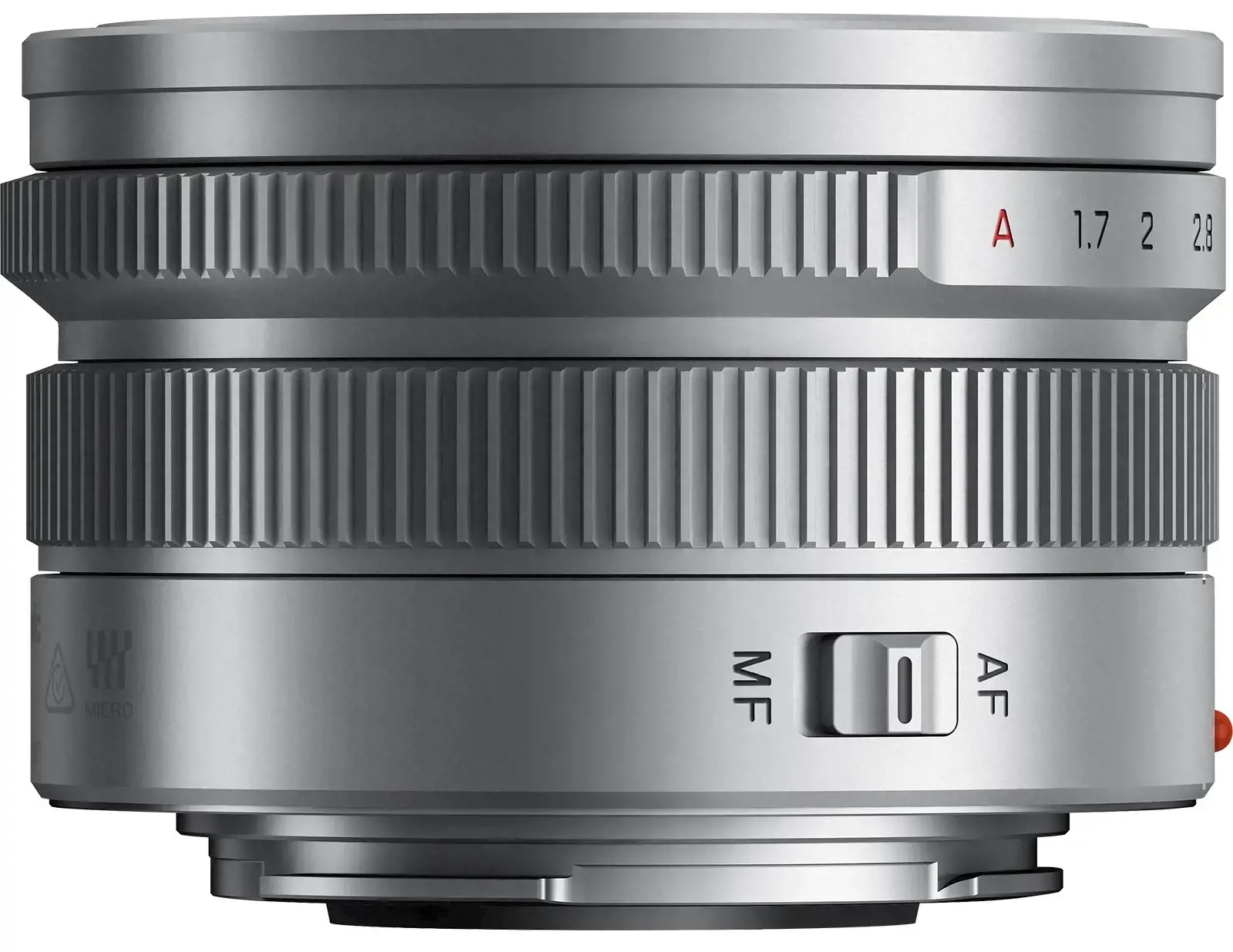 "Panasonic" LEICA DG SUMMILUX 15mm / F1.7 ASPH. (H-X015E-S) Sidabrinis