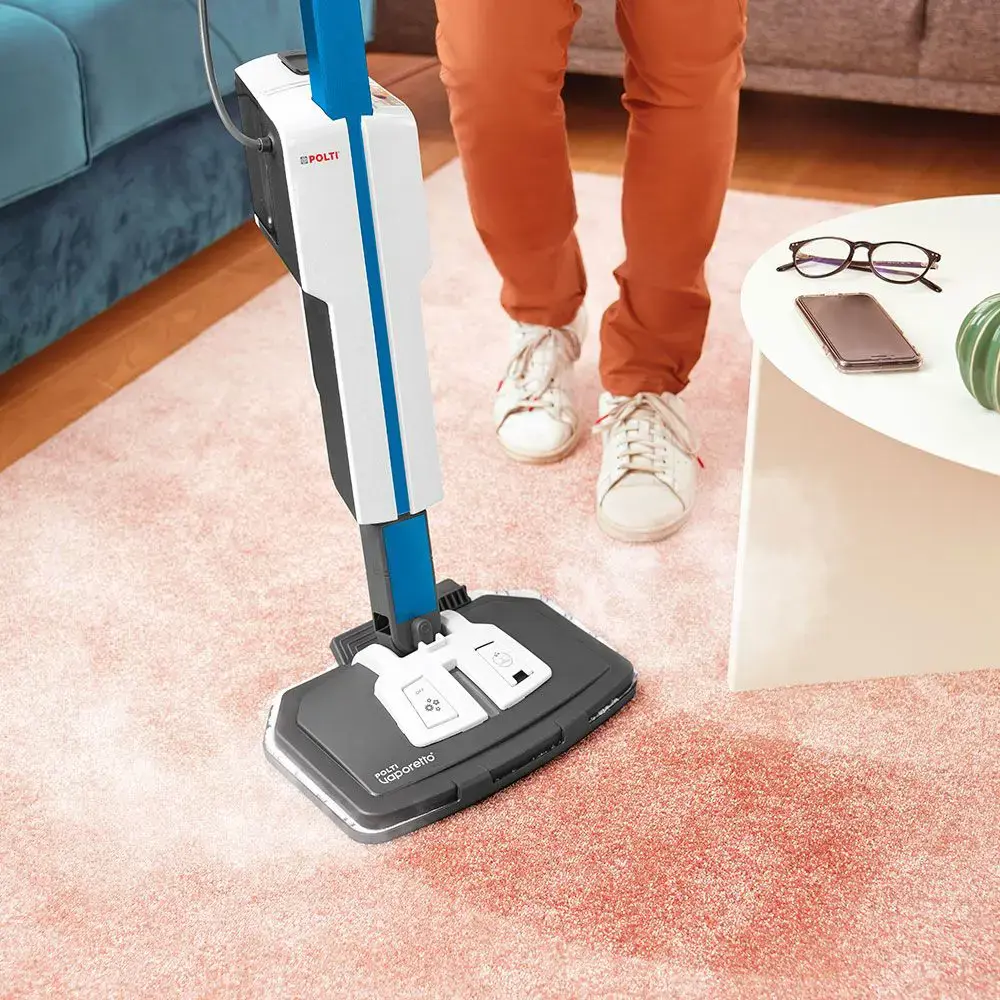 "Polti" garų šluota su integruotu nešiojamuoju valytuvu PTEU0305 Vaporetto SV620 Style 2-in-1 Galingumas 1500 W, vandens bakelio talpa 0,5 l, mėlyna/balta
