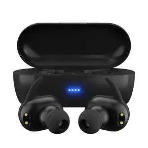 MAXELL MINI DUO Belaidės ausinės su įkrovimo dėklu Juodos spalvos