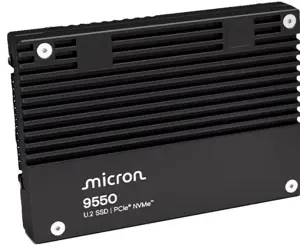 SSD MICRON SSD series 9550 MAX 6.4TB NVMe NAND flash technology 3D TLC Write speed 10000 MBytes/sec…