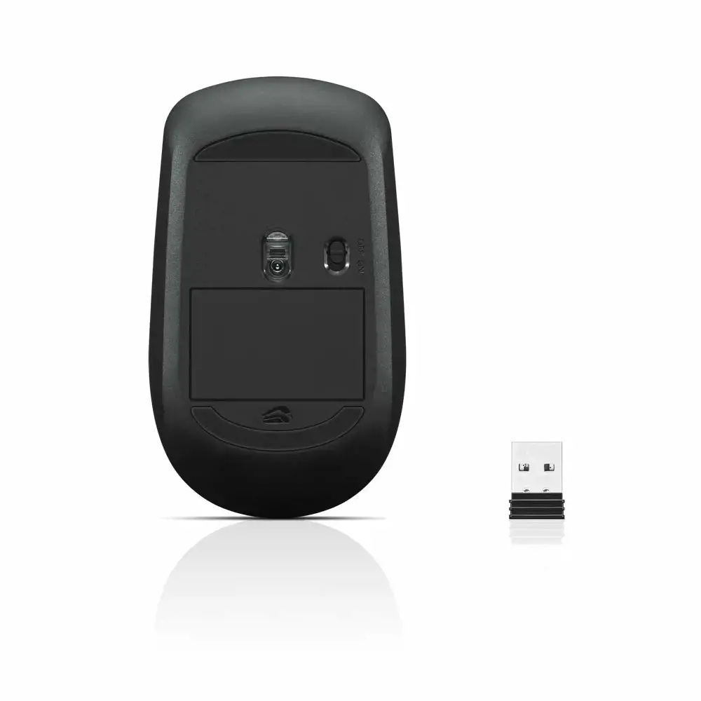 "Lenovo" GY50R91293, dvipusis, optinis, RF belaidis, 1200 DPI, juodas