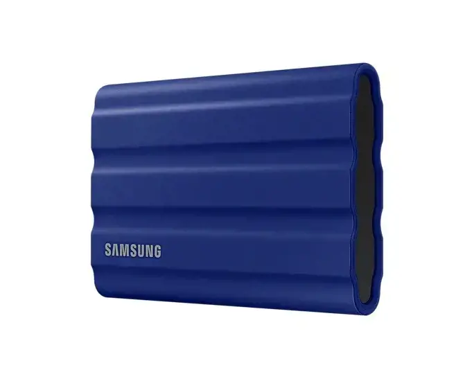 SAMSUNG nešiojamasis SSD T7 Shield 2TB USB 3.2 Gen 2 + IPS 65 mėlyna