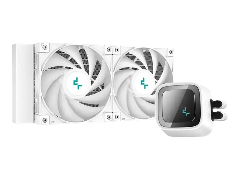 "DeepCool LS520 WH", "viskas viename" skysčio aušintuvas, 12 cm, 500 aps/min, 2250 aps/min, 32,9 dB, 85,85 cfm