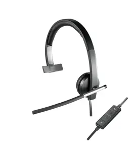 "Logitech" USB ausinės "Mono H650e", laidinės, biurui / skambučių centrui, 50 - 10000 Hz, 93 g, aus…
