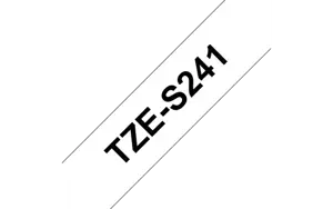 Brother TZeS241, juoda ant balto, TZ, pilka, terminis perkėlimas, Brother, PT-1300, PT-1400, PT-150…