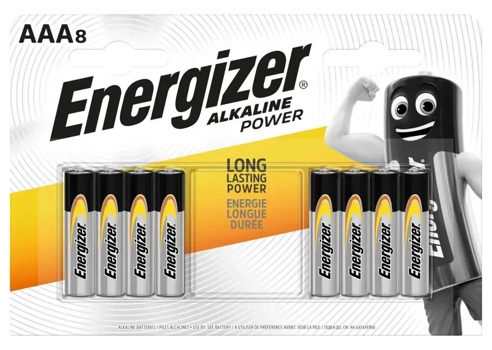 Energizer LR03-8BB Alkaline Power AAA (LR03) BLISTER PACK 8PCS.