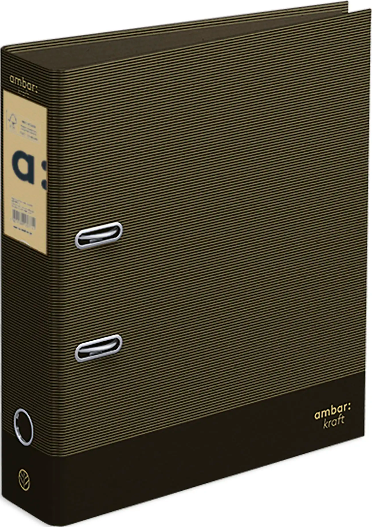 A4 Lever Arch File Ambar Kraft Black