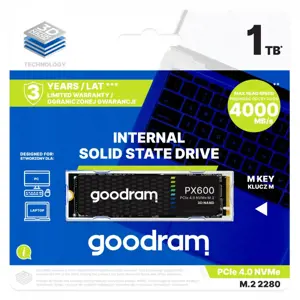 SSD diskas GOODRAM SSDPR-PX600-1K0-80 1000 GB, M.2, PCI Express 4.0