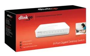 D-Link GO-SW-8G/E, nevaldomas, Gigabit Ethernet (10/100/1000), dvipusis duomenų perdavimas