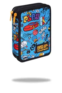 Forminis dviejų skyrių penalas su priedais CoolPack Jumper XL Party Time