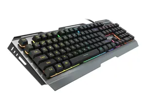 NATEC NKG-1234 Klaviatūra GENESIS RHOD 420 Gaming RGB apšvietimas, USB, JAV išdėstymas