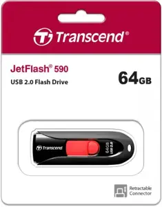 TRANSCEND JetFlash 64GB 590 USB 2.0 Flash Drive