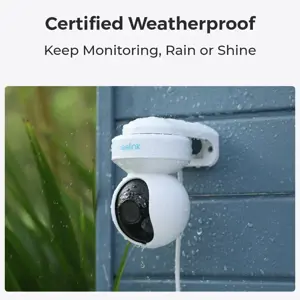 Reolink E Series E560 - 4K UHD PTZ Wi-Fi 6 Camera, 3X Optical Zoom, Auto Tracking, Wi-Fi 6, Person/Vehicle/Pet Detection, IP security camera, Indoor & outdoor, Wired & Wireless, Google Assistant, Internal, 2400 - 5000 MHz