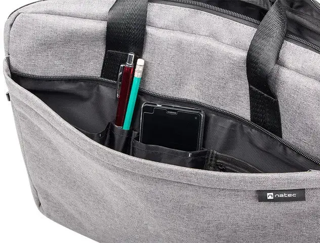 NATEC NTO-0766 Nešiojamojo kompiuterio krepšys Natec MUSTELA 15.6 Grey