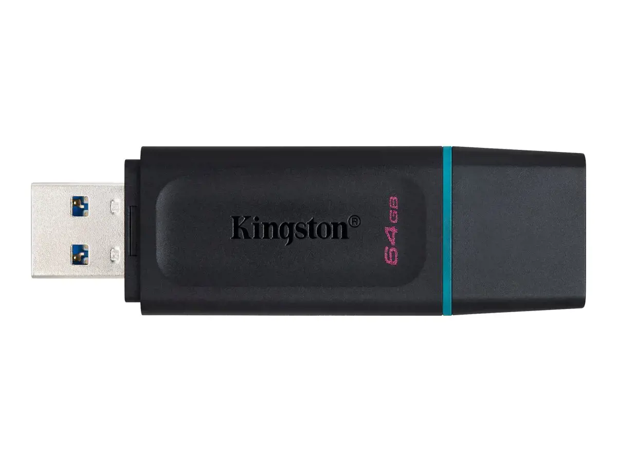 KINGSTON 64 GB USB 3.2 Gen 1 duomenų kaupiklis "DataTraveler Exodia", juoda + žydra