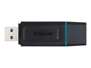 KINGSTON 64 GB USB 3.2 Gen 1 duomenų kaupiklis "DataTraveler Exodia", juoda + žydra