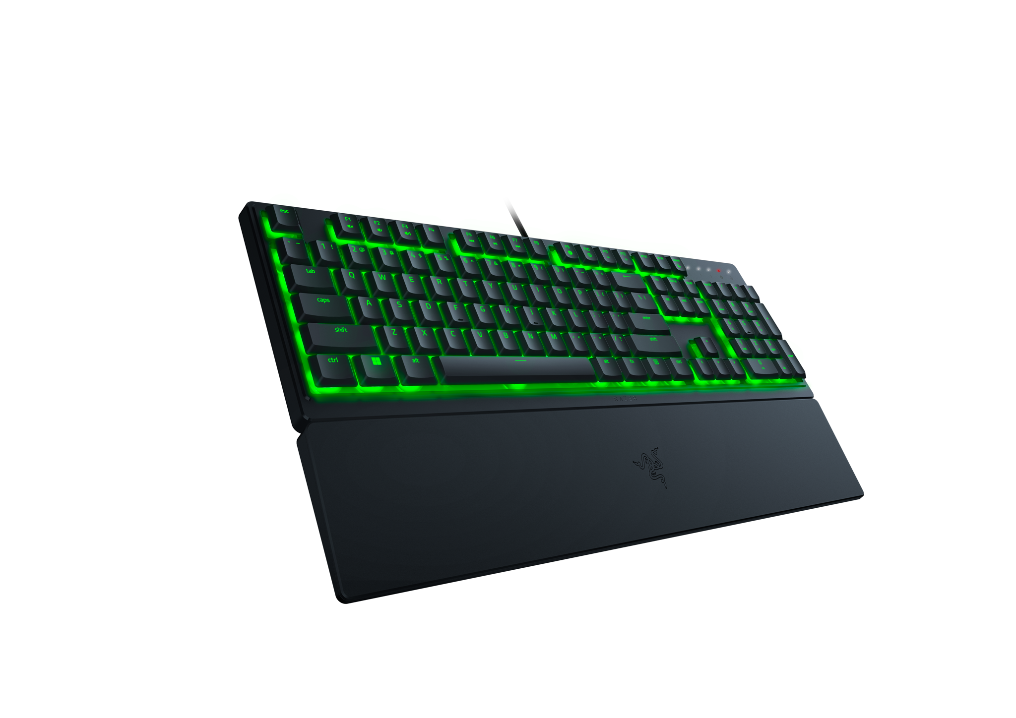 "Razer" žaidimų klaviatūra "Ornata V3 X" RGB LED apšvietimas, NORD, laidinė, juoda, tyli membrana, skaitmeninė klaviatūra