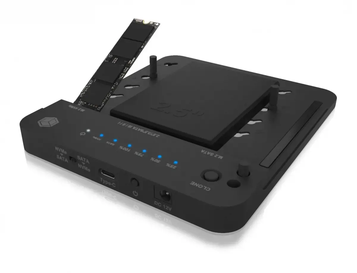 ICY BOX IB-2915MSCL-C31 M.2 NVMe and SATA 2,5/3