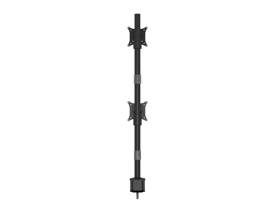 Multibrackets M VESA Deskmount Officeline Dual Vertical Black, Clamp/Bolt-through, 16 kg, 38.1 cm (15"), 76.2 cm (30"), 100 x 100 mm, Black