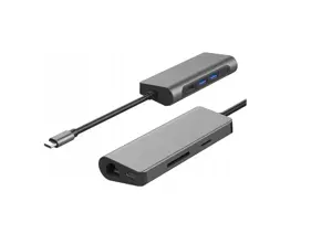 Gigabyte USB-C 7in1 Docking Station | microSD, RJ-45 (Ethernet), USB 3.0 A, USB-C, SD, HDMI, 3.5 mm…