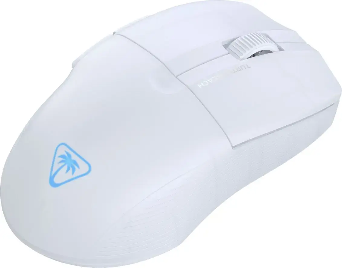 Turtle Beach Pure Air - Ultra-Light Wireless Ergonomic RGB Gaming Mouse, 26K DPI Optical Sensor, 125 hour Battery, Dual Wireless System, TITAN Optical Switches, Bluetooth, RGB Illumination. Semi-translucent White, Right-hand, Optical, RF Wireless + Bluetooth, 26000 DPI, Translucent, White