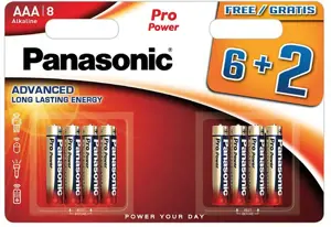 "Panasonic Pro Power" akumuliatorius LR03PPG/8B (6+2)