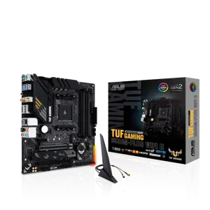 ASUS TUF GAMING B550M-PLUS WIFI II, AMD, "Socket AM4", "AMD Ryzen™ 3", "AMD Ryzen™ 5", "AMD Ryzen™ 7", 3 kartos "AMD Ryzen™ 9", 5 kartos "AMD Ryzen 9", "Socket AM4", DDR4-SDRAM, 128 GB