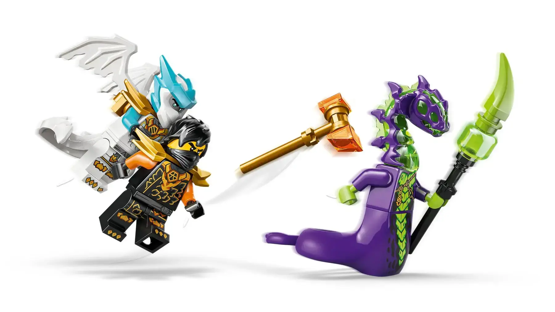 LEGO NINJAGO 71854 Cole's Mission Mech and Dragon Zane