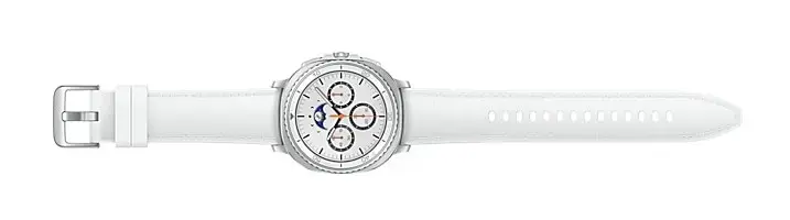 Samsung Galaxy Watch 8 Classic 3.3 cm (1.3") AMOLED 46 mm Digital 438 x 438 pixels Touchscreen Silver Wi-Fi GPS (satellite)