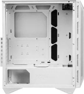 MSI MPG GUNGNIR 110R WHITE Vidutinio bokšto žaidimų kompiuterių korpusas "Baltas, 4x 120 mm ARGB ventiliatorius, 1-6 ARGB valdymo plokštė, C tipo USB, grūdintas stiklas, centrinis, ATX, mATX, mini-ITX", Vidutinio bokšto, kompiuteris, baltas, ATX, micro ATX, mini-ITX, metalinis, žaidimų