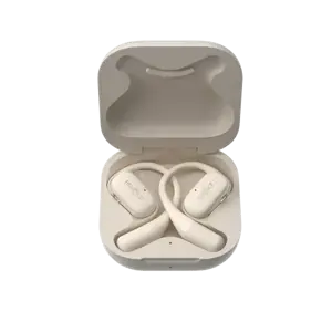 SHOKZ OpenFit, Belaidės, Skambučiai/Muzika/Sportas/Kiekviendienai, 73,85 g, ausinės, baltos spalvos