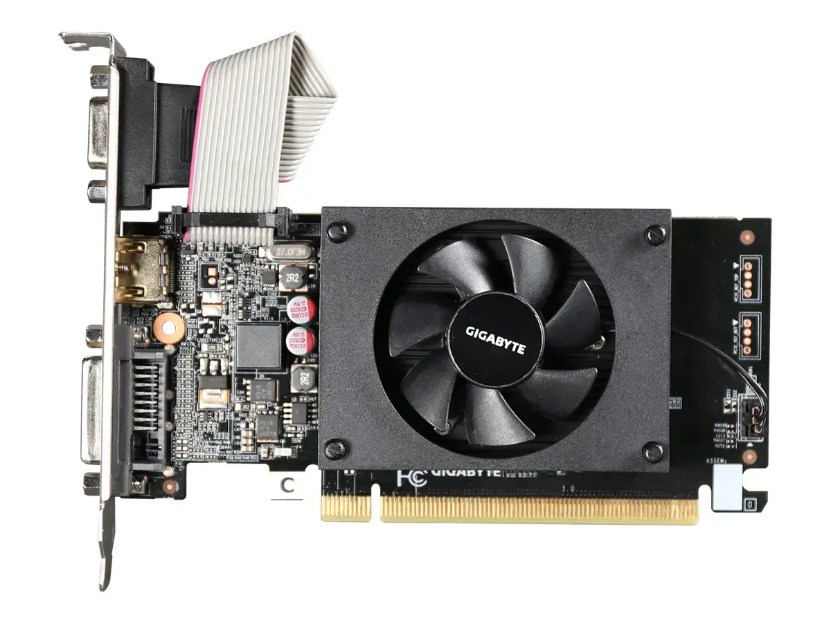 Vaizdo plokštė GIGABYTE GeForce GT 710 2 GB, GDDR3, 64 bitai, GV-N710D3-2GL