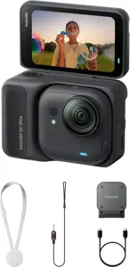 Insta360 GO Ultra Standard Black action sports camera 4K Ultra HD 25.4 / 1.28 mm (1 / 1.28") Wi-Fi 52.9 g