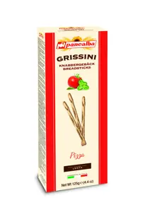 Duonos lazdelės GRISSINI, picos skonio, 125 g