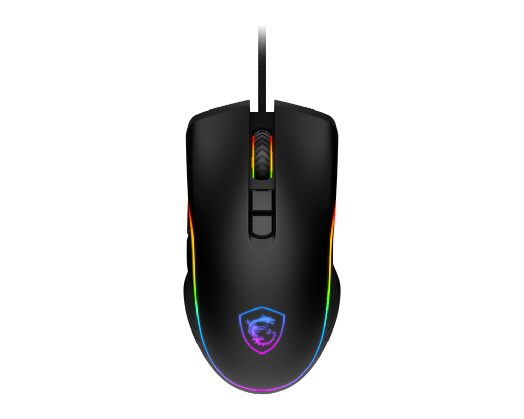 MSI FORGE GM300, Right-hand, Optical, USB Type-A, 7200 DPI, 1 ms, Black