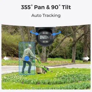 Reolink TrackMix Series W760 - 4K Outdoor Camera, Dual View, Auto-Zoom Tracking, 2.4/5Ghz Wi-Fi, Color Night Vision, IP security camera, Outdoor, Wireless, Google Assistant, External, Wall