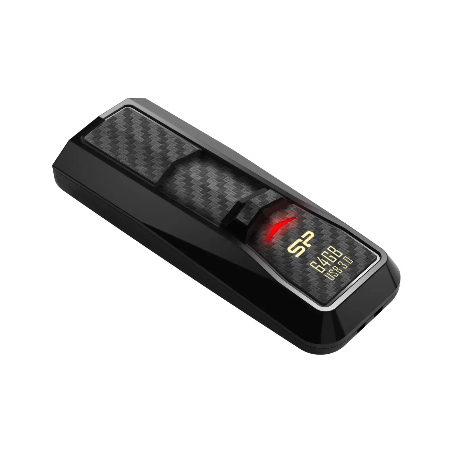"Silicon Power Blaze B50", 64 GB, A tipo USB, 3.2 Gen 1 (3.1 Gen 1), skaidrių, 8,3 g, juoda