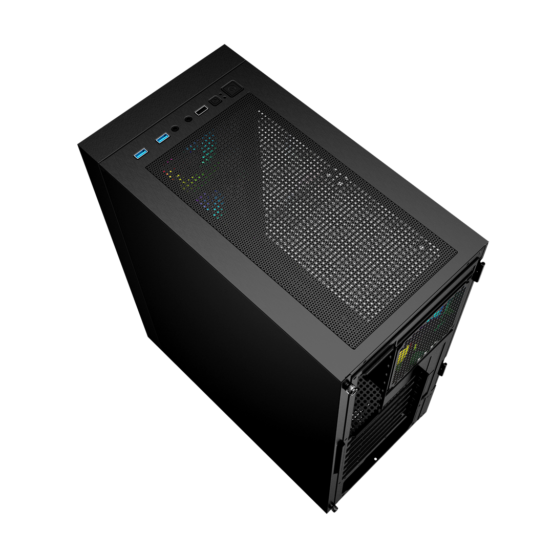 GEMBIRD kompiuterio korpusas Fornax 4000 ATX - ARGB apšvietimas juodas