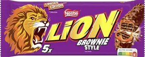 NESTLE Batonėlis LION Brownie (5x30g)