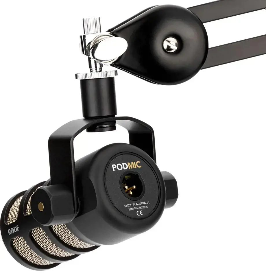 "RØDE PodMic Black" scenos / pasirodymų mikrofonas