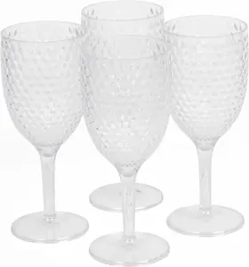 Cambridge CM07655EU7 Fete Diamond 4pcs wine glass set clear