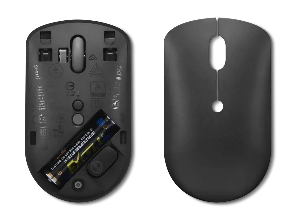 "Lenovo 400", dvipusis, optinis, RF belaidis, 2400 DPI, juodas