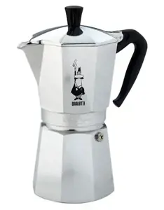"Bialetti Moka Express" Moka puodas 0,55 l, juodas, sidabrinis