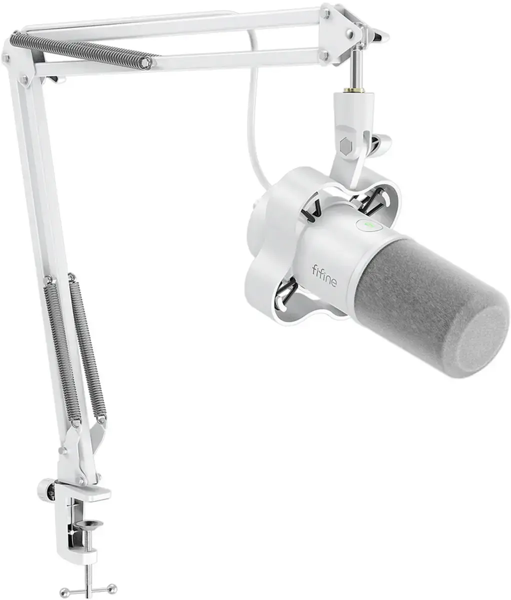 Fifine K688W dynamic microphone (white)