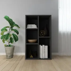 Knygų/šoninė spintelė, juoda, 50x25x80cm, apdirbta mediena