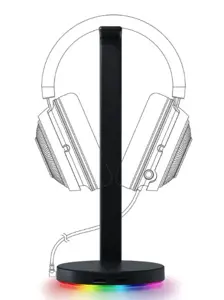 Razer Black, bazinė stotis V2 Chroma, aliuminis